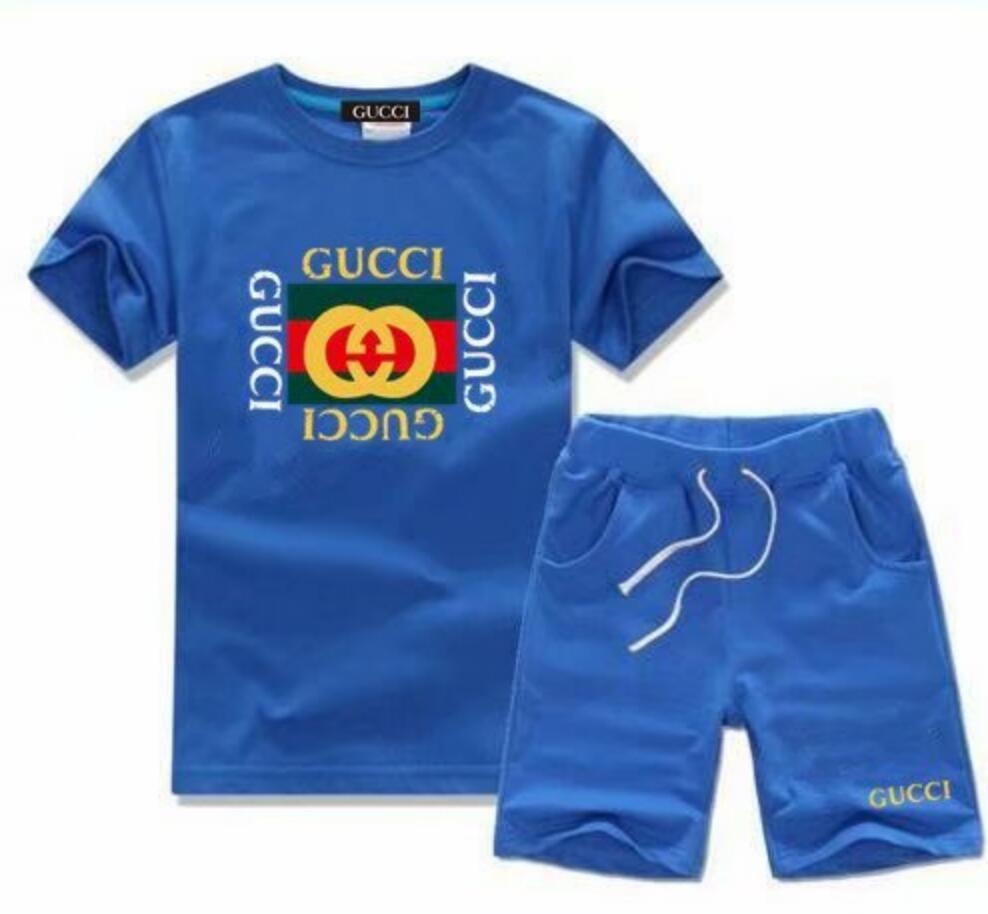 

2019 New Baby Boys And Girls Designer T-shirts And Shorts Suit Brand Tracksuits 2 Kids Clothing Set Hot Sell Fashion Summer Children's POOK