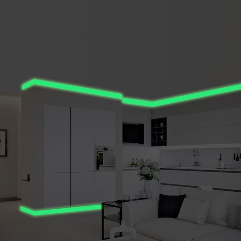 

Luminous Band Baseboard Wall Living Room Bedroom Home Decor Decal Glow in The Dark Strip Stickers, A 2cm 140cm