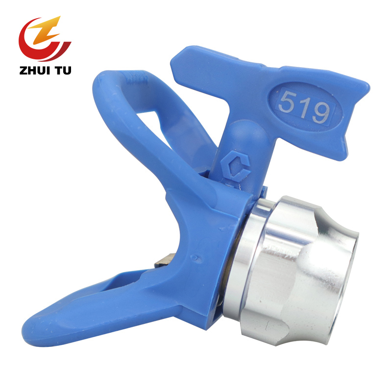 

Spray gun blue nozzle seat Spray Paint Accessory Universal Tool Airless Paint Gun Flat Tip Nozzle Guard Seat Sprayer