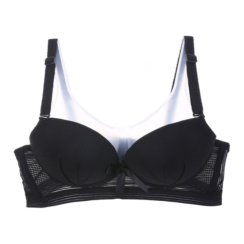 

Bras for Women Wire Free Bralette Seamless Bras Girls Push Up Underwear Ladies Sexy Intimates Fashion AB Cup, Black