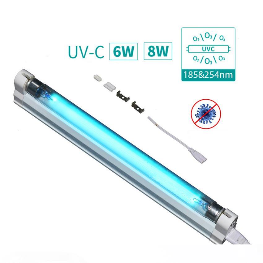 

Portable UV Germicidal Disinfection Lamp Battery US EU Rechargeable Handheld Lamp 6W8W e UVC Germicide Ultraviolet LightSterilizer Wand Lamp