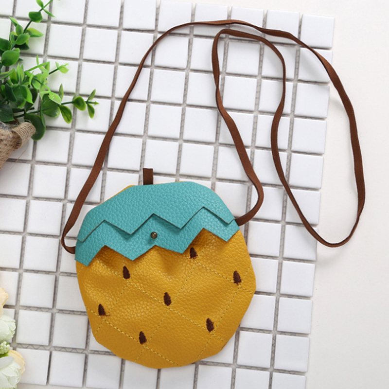 

Mini Crossbody Bag For Girls Cute Fruit Shape Kids Sweet Strawberry Pineapple Shoulder Bag Bolsa Feminina