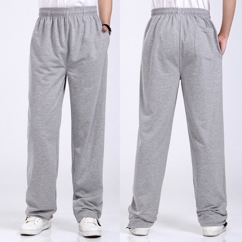 

XL-5XL Baggy Loose Elastic Pants Cotton Sweatpants Men Casual Pants Solid Thin Fitness Sweatpants Straight Trousers hip hop, Model 18
