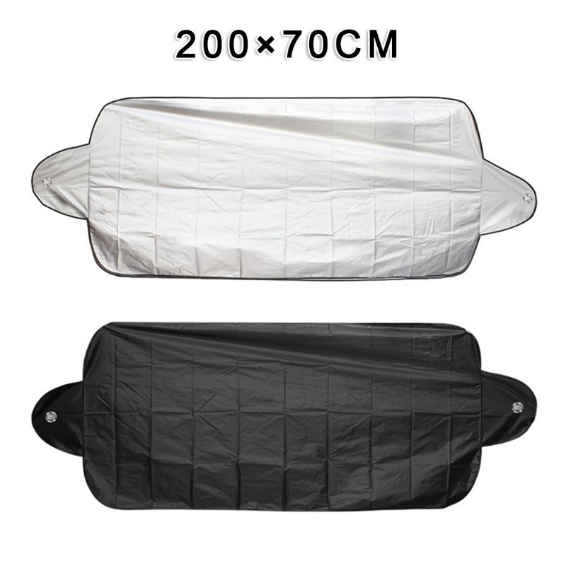 

200×70cm Silver Car Sunshade Windshield Snow Cover 200*70CM Front Windshield Interior Accessory Reflective Silver-plated Nylon