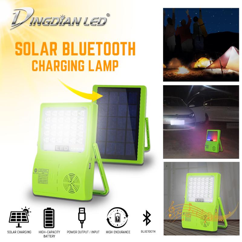 

Solar LED Camping Lantern Outdoor Solar Lightings Charging/USB Charging Bluetooth Speaker Powerbank DC5V LED Working Lamp