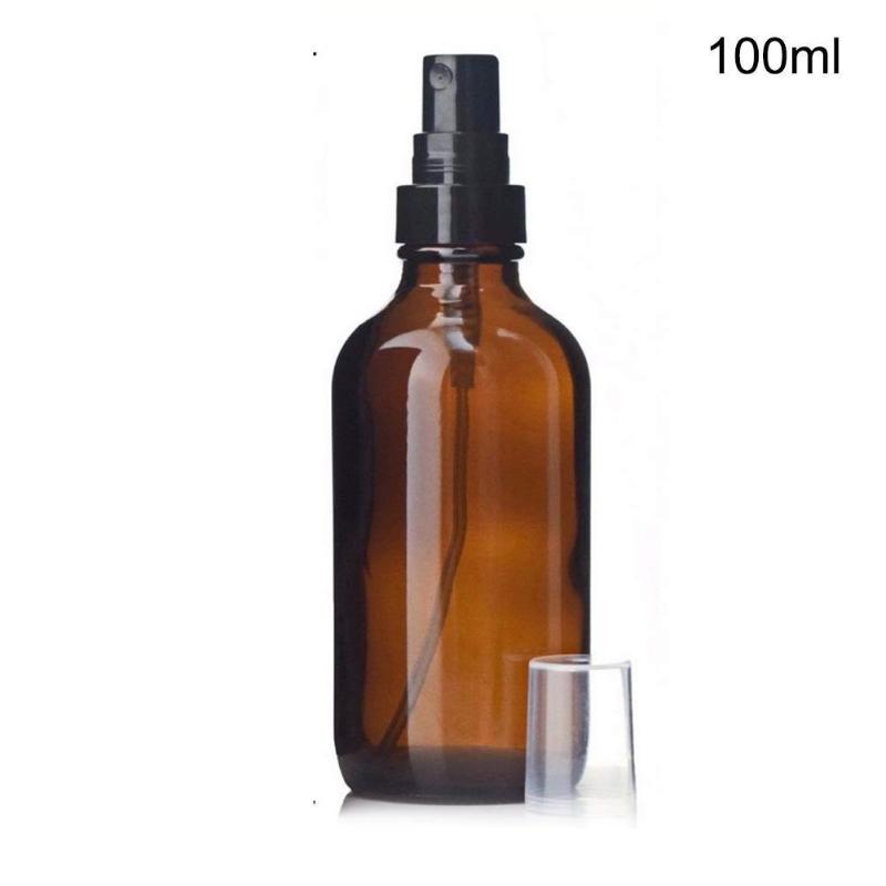 

100ml Refillable Portable Liquid Sprayer Empty Atomizer Brown Bottle Spray Makeup Oil Glass Bottle Essential Perfume A5G8