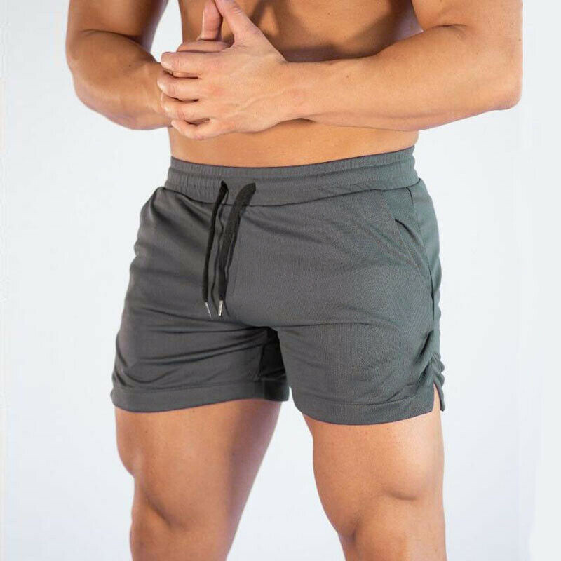 

Men GYM Fitness Shorts Running Sport Workout Casual Jogging Training Sweat shorts, Gray