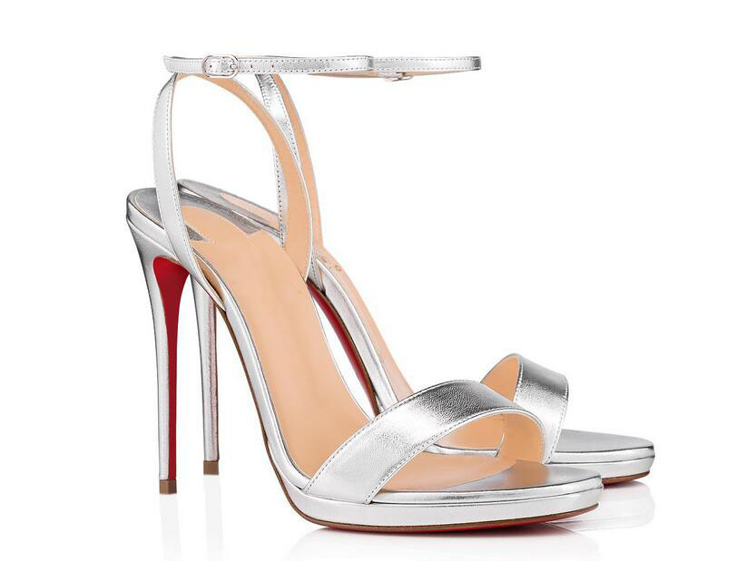 

Summer Women Red Bottom Sandals Heels shoes casual shoe Sandals heel Wedding Party, Black