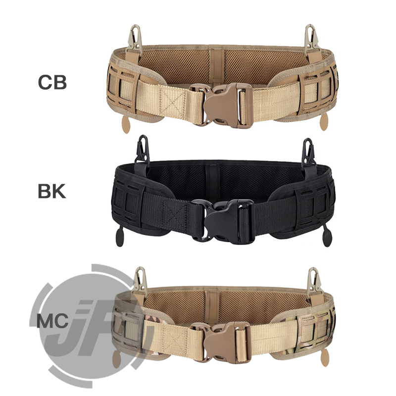 

Tactical MOLLE Inner & Outer Belt Battle Army Hunting Modular Loading Padded MOLLE PALS Laser Cut Nylon Belt, Bk