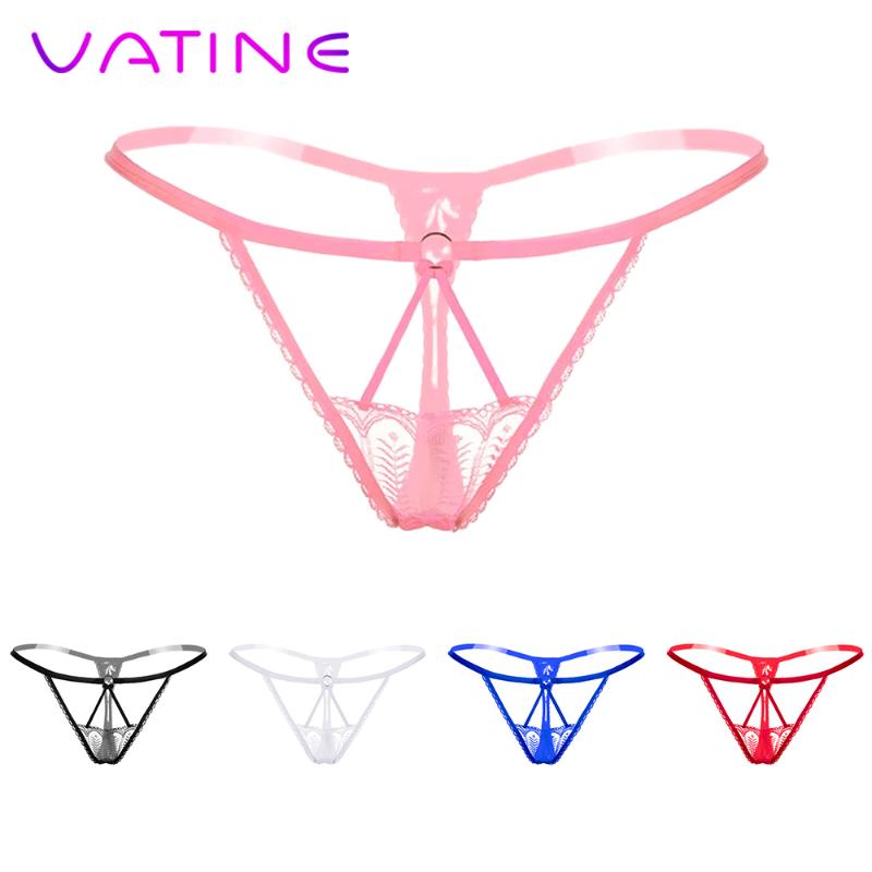 

VATINE Sexy Lingerie G String Panties Female Underwear Thong Erotic Underwear Babydolls Chemises Exotic Apparel, Black