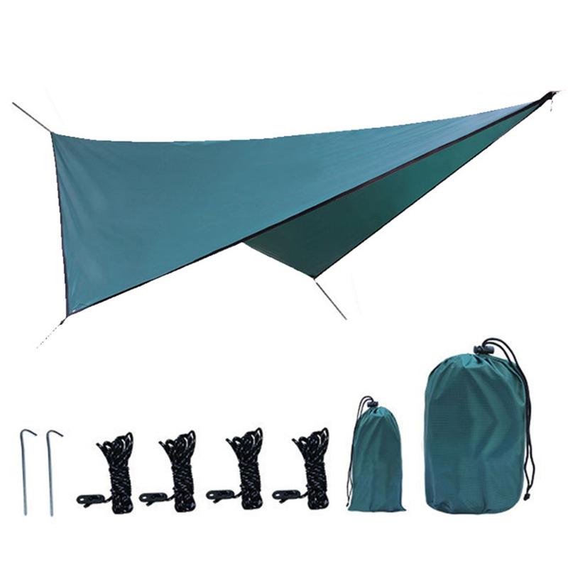 

Lightweight Tent Tarp Rain Sun Shade Hammock Shelter Camping Picnic Pad Outdoor Waterproof Tent Shade