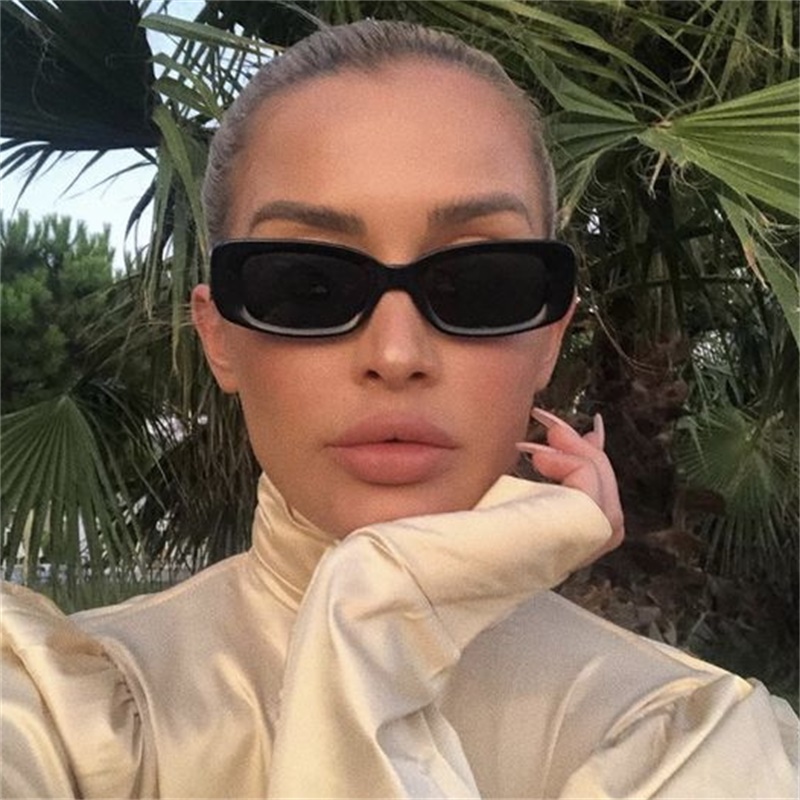 

2020 new fashion Rectangle sunglasses for women vintage brand designer eyewears retro sunglasses woman oculos feminino uv400