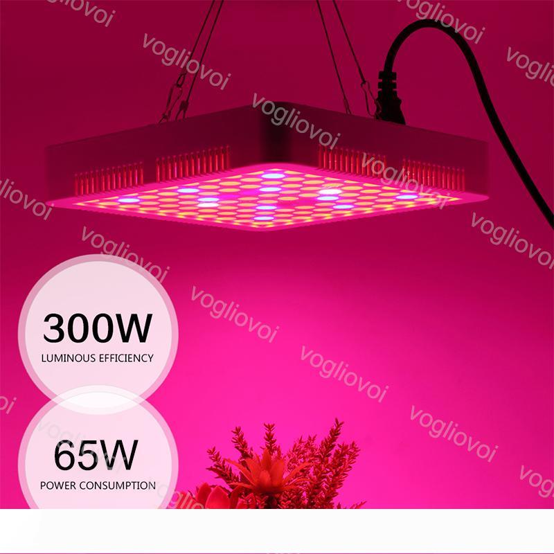 

Full Spectrum Led Grow Lights 300Leds Square Good Radiator ABS PMMA Cover For Covered Grow Tent Green Houses Plant Hydroponic Systems DHL