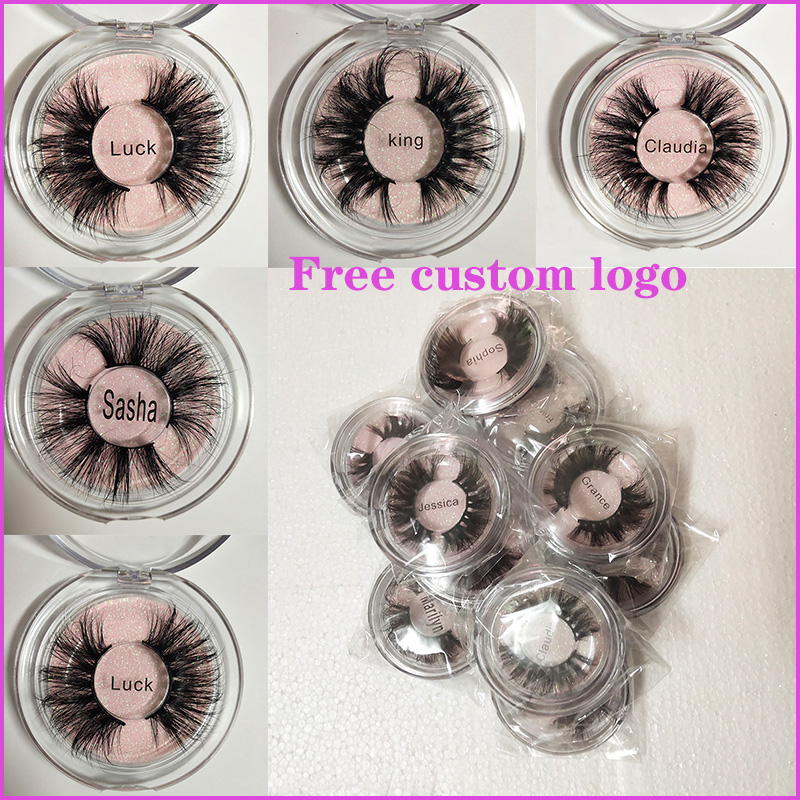 

Wholesale Newest 25MM 3D Mink Eyelashes False Eyelashes 100% Mink Eyelash Extension 5d Mink Lashes Thick Long Dramatic Eye Lashes DHL FREE