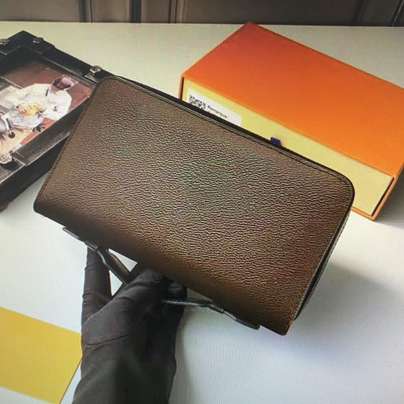 

M61506 M61698 ZIPPY XL Women Wallet Portable Men Long Wallets Zipper With Belt Handle Leather Passport Cash Clutch Purse Credit Card Holders, Only dust bag