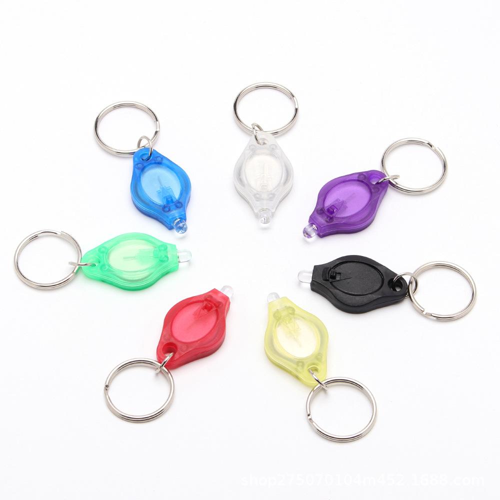 4 Pcs Mini DEL Micro Keychain Lumière Porte-clés lampe de poche torche lampe flash lumineux