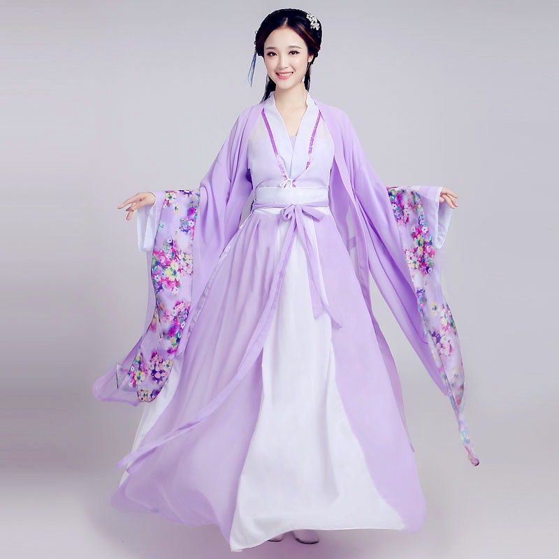 

Female Chinese Dance Costume Traditional Ancient Hanfu Chinese Costume for Women Folk Dress Festival Outfit Performance Clothing, Style 11