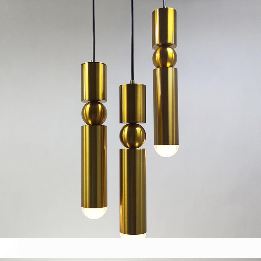 

1pcs Nordic modern pendant lights plated gold silver iron creative hanging lamp dining living room bedroom balcony light fixture