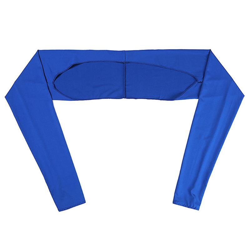 

Men Women Shawl Arm Sleeve Anti UV Cooling Fishing Golf Summer With Finger Hole Outdoor Sports Soft Sun Protection Camping, White