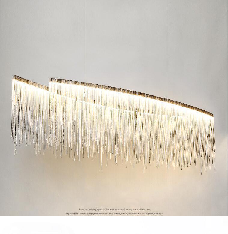 

Nordic Pendant Lamp post modern minimalist creative personality living room dining room bar tassel chandelier decor