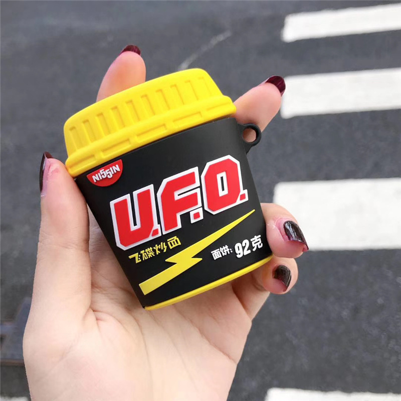 

3D New Cartoon Flying Saucer Soft Silicone Bluetooth Wireless Earphone Case For Apple AirPods pro3 for AirPods 1 2 Case Keychain