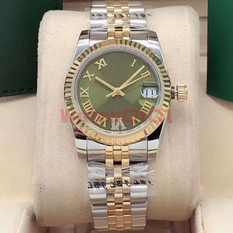 

Top Quality Ladies Women Watch 31mm Dial Women's Date Diamond Sapphire Dial Automatic Movement Mechanical Rose Gold Watches W257t