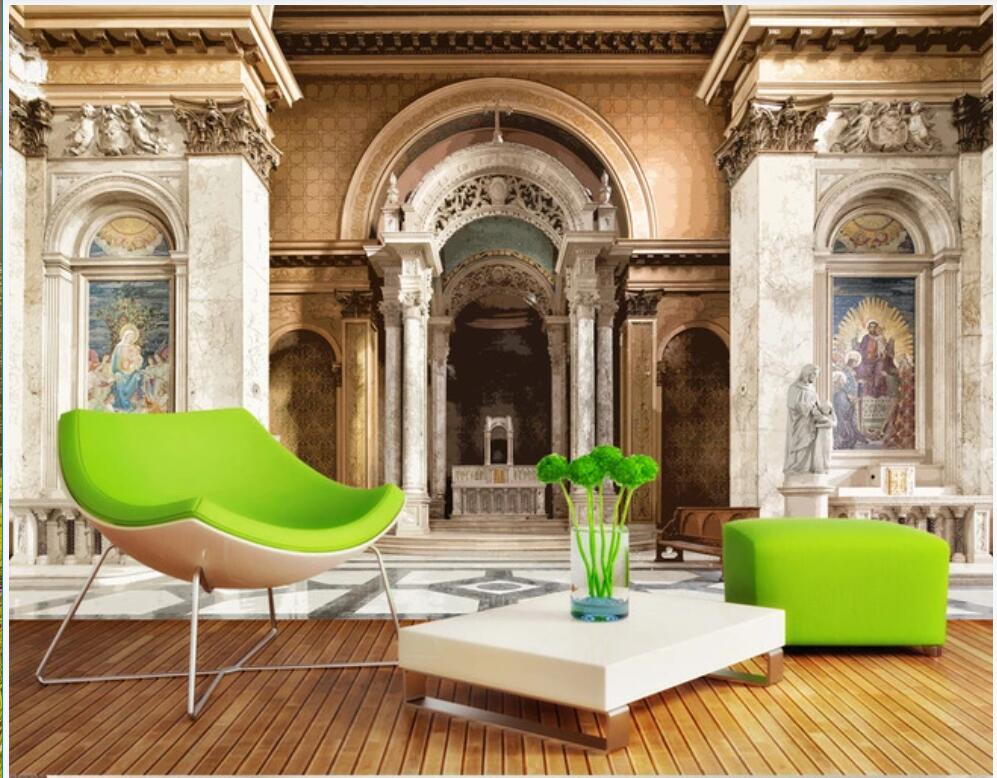 

3d photo wallpaper custom mural on the wall European architecture church tv background home decor Wallpaper rolls in the room, Non-woven wallpaper
