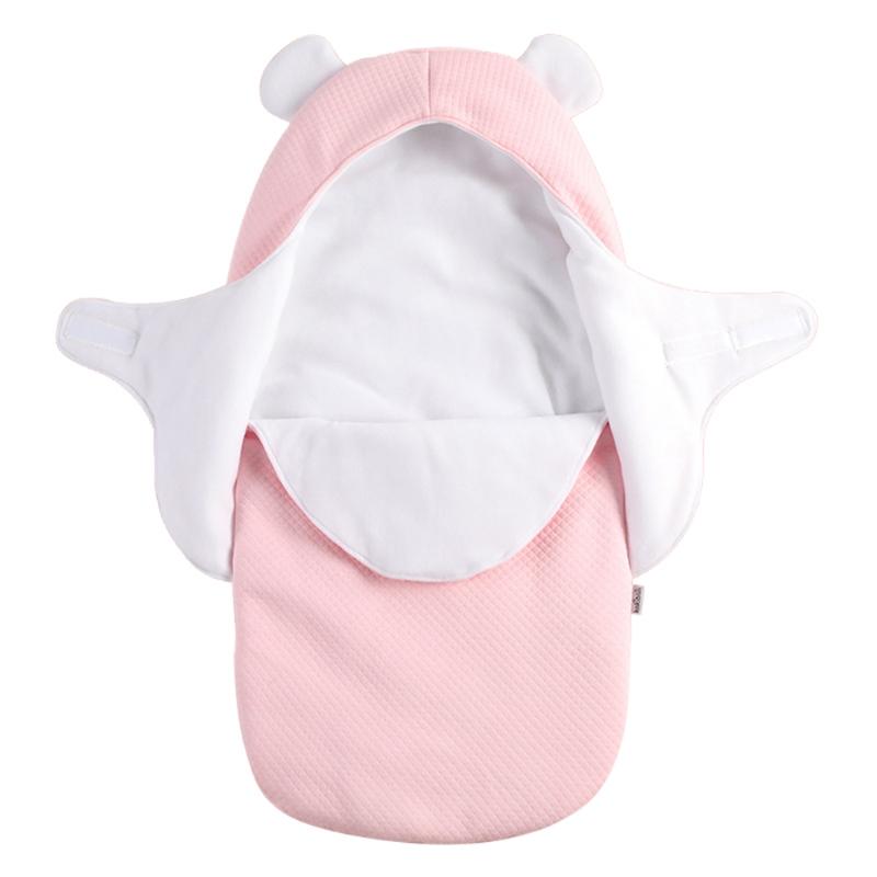

Baby Wrap Swaddle Blanket Soft Baby Sleep Sack Bag Stroller Wrap for 0-8 Months Infant Girls and Boys, Pink