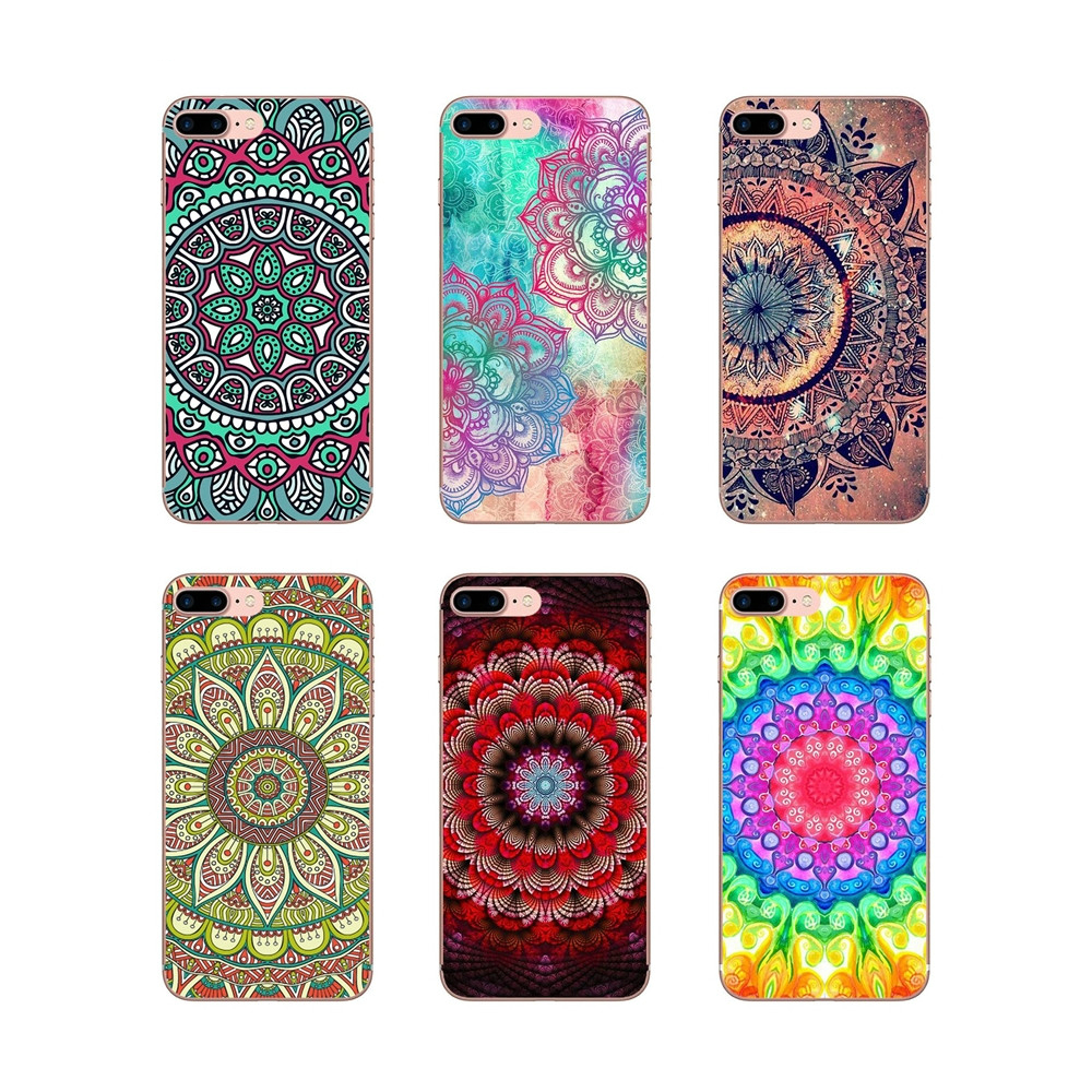 Motif Mandala fleur téléphone portable couverture de cas pour Huawei Honor 6 Jouer 2 7X 8 9 Lite 5A 6A 6C Pro II Pour Y6 Y5 Mate10 20 30 40PRO