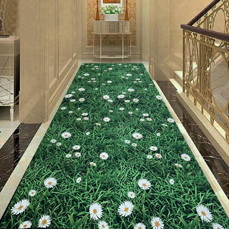 

3D Floral Plants Carpet Decor Floor Area Rug Balcony Kitchen Bedside Rug Fashion Corridor Mat Doormat Carpets for Living Room, No-03