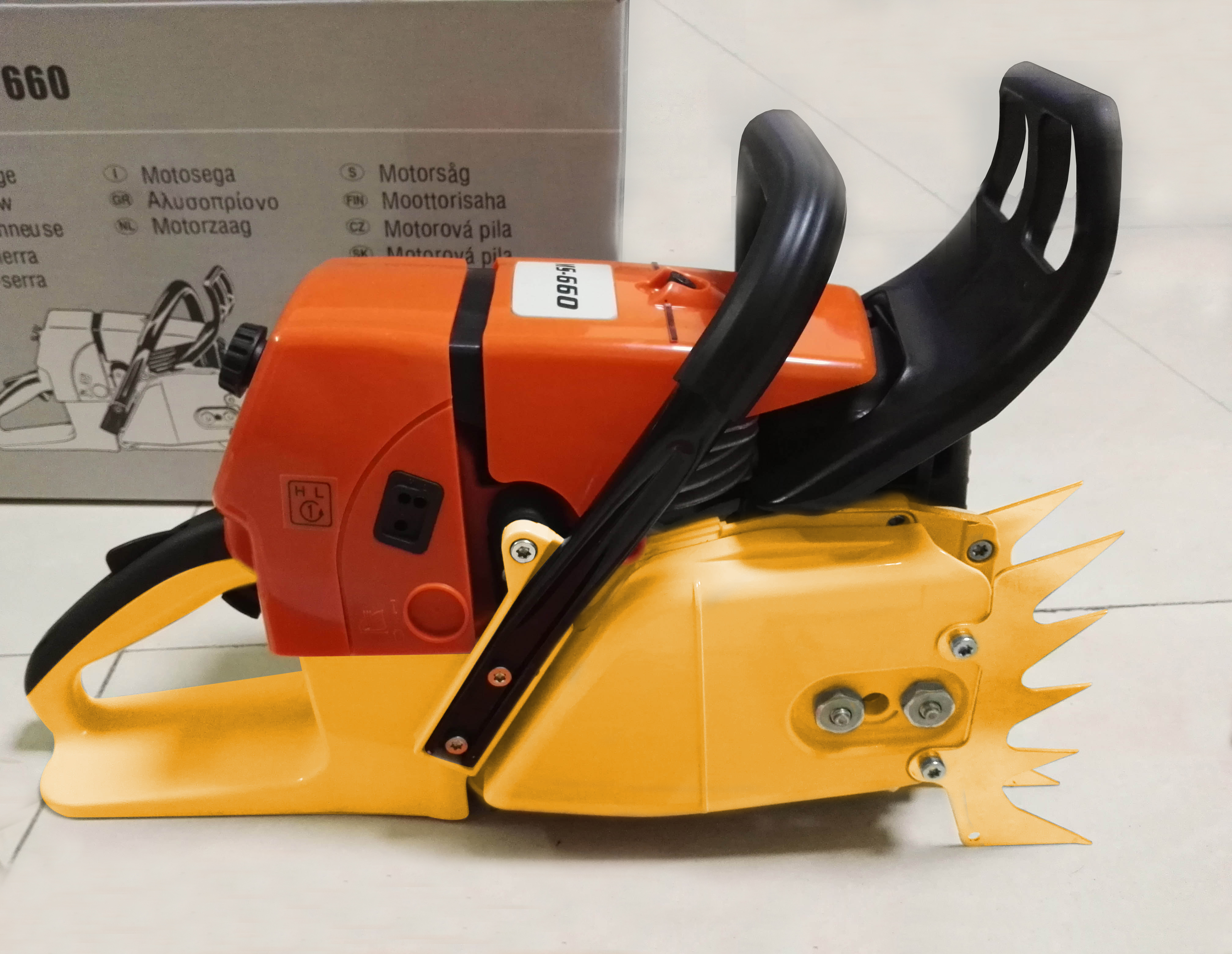 

MS660 Professional Chainsaw with 30" high quality alloy Bar sawchain Fast cutting big power saw 92CC