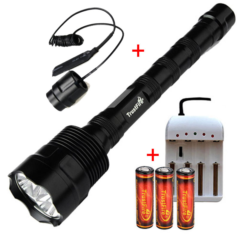 

TrustFire 3L2 3800 Lumens Tactical Fishing Torches 3* XM-L2 3LED Spotlight Torch Camping Headlights