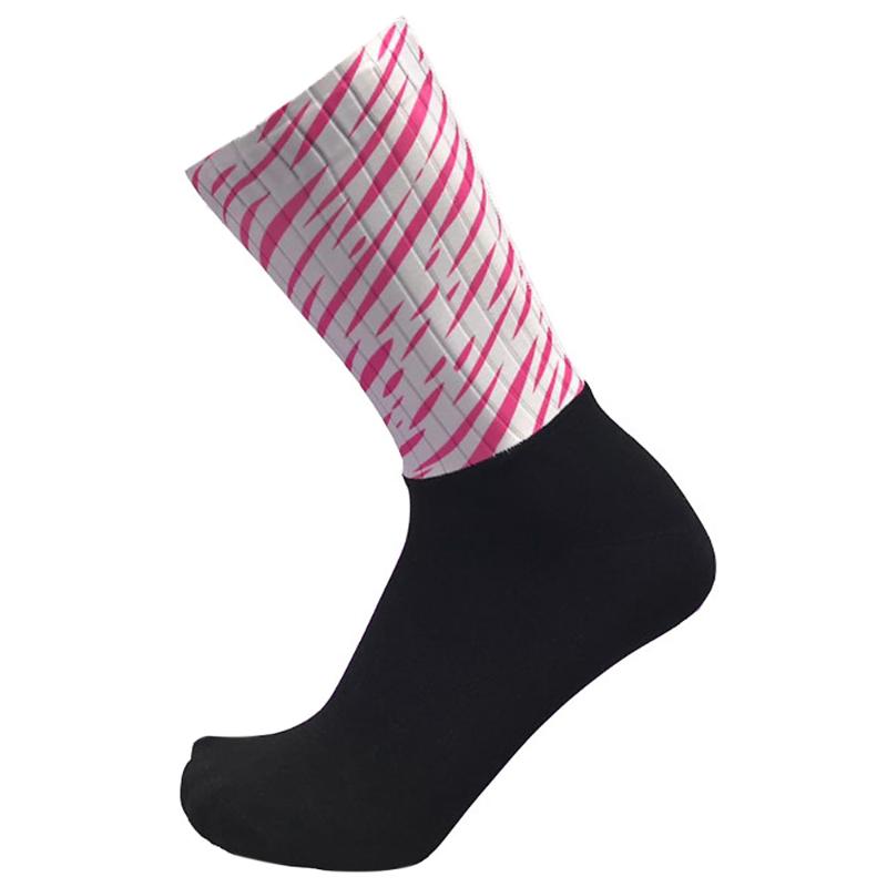 

Men Women Bike Socks Aero Socks Silicone Anti skidding Breathable Wearable Unisex for Cycling Running Mountaineering, Black