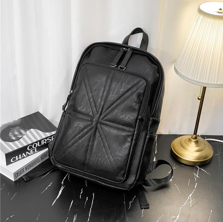 

Factory wholesale brand new Europe college mens bag style casual brand backpack lightweight comfort student Leather Backpack