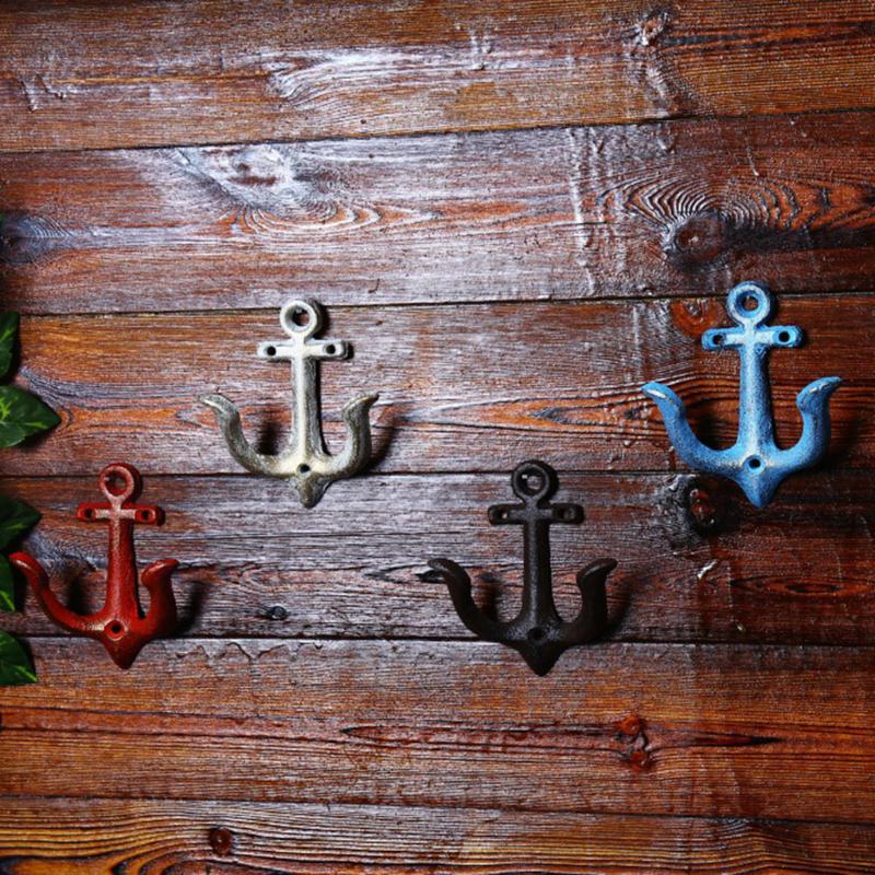 

Metal Anchor Hooks Wall Door Mounted Clothes Towel Hat Key Hanger for Hat Coat Handbag Storaging Case