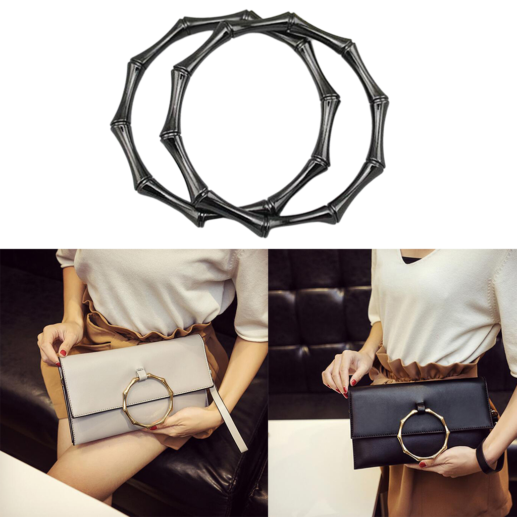 

2 Pieces Metal Purse Handles Handbags Shoulder Bag Strap Replacement for Purses Making Supplies