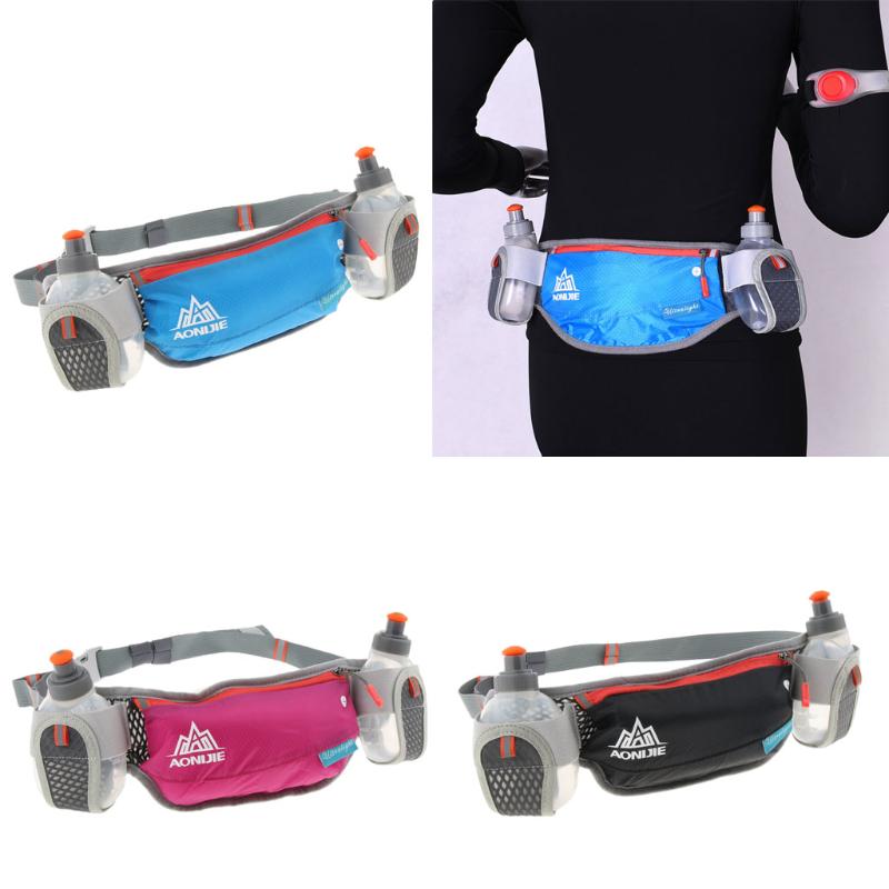 

Outdoor Sports Waist Bag Fanny Pack with 2 Kettles for Running Walk Cycling Travel Camping Hiking, Blue