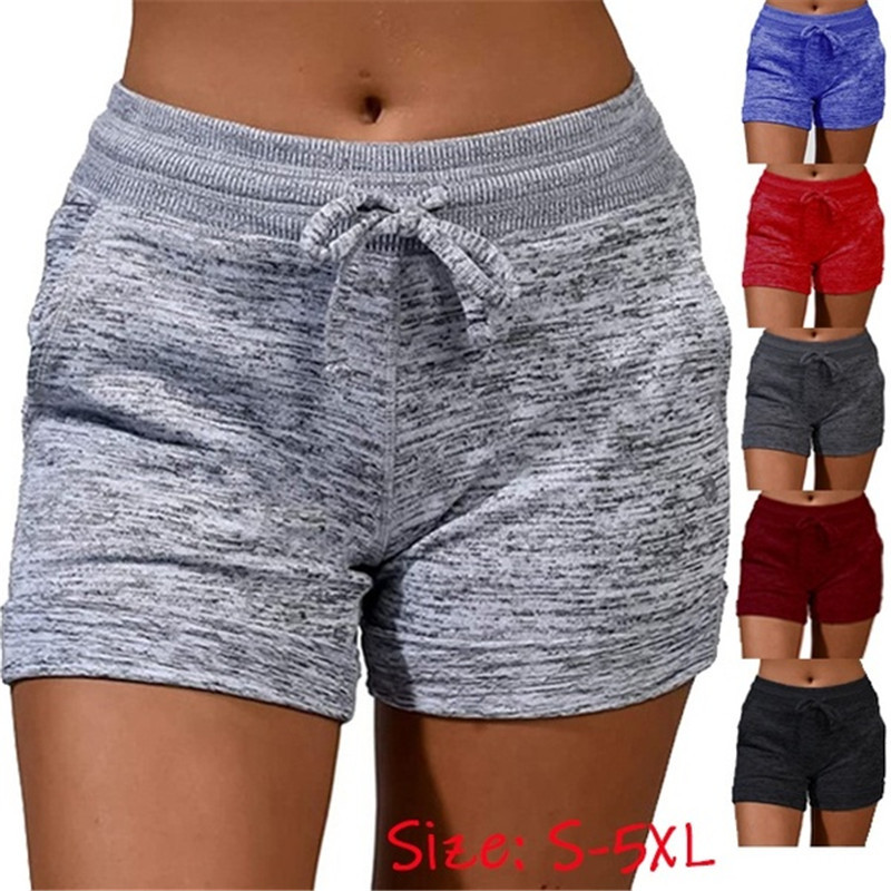 

Sport Shorts Women Yoga Shorts Fitness Workout Short Sports Clothing Running Women Jogging With Pockets Yoga Pants, Black