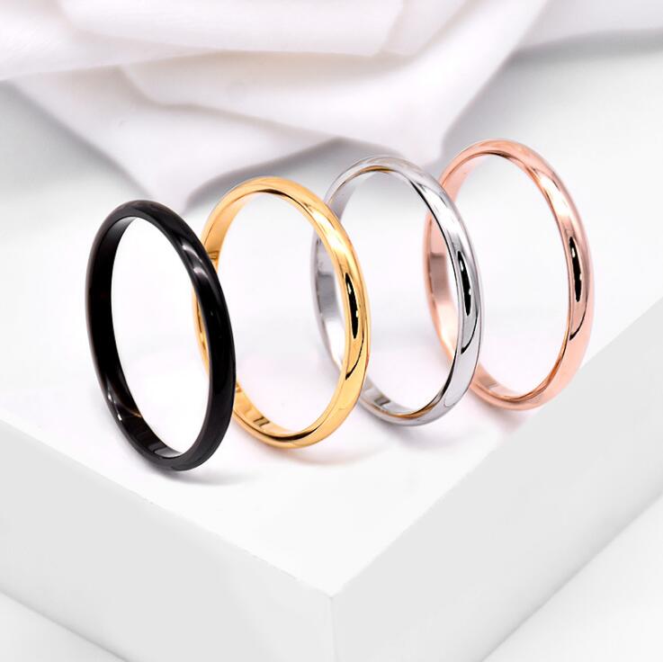 

Unisex Fashion Rounded Ring Set by 316L Surgical Stainless Steel Shining Effect