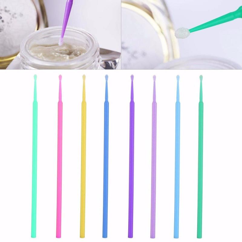 

100 Pcs Disposable Eyelashes Micro Brush Eyelash Extension Tools Durable Individual Lash Removing Swab Cosmetic Makeup Tools