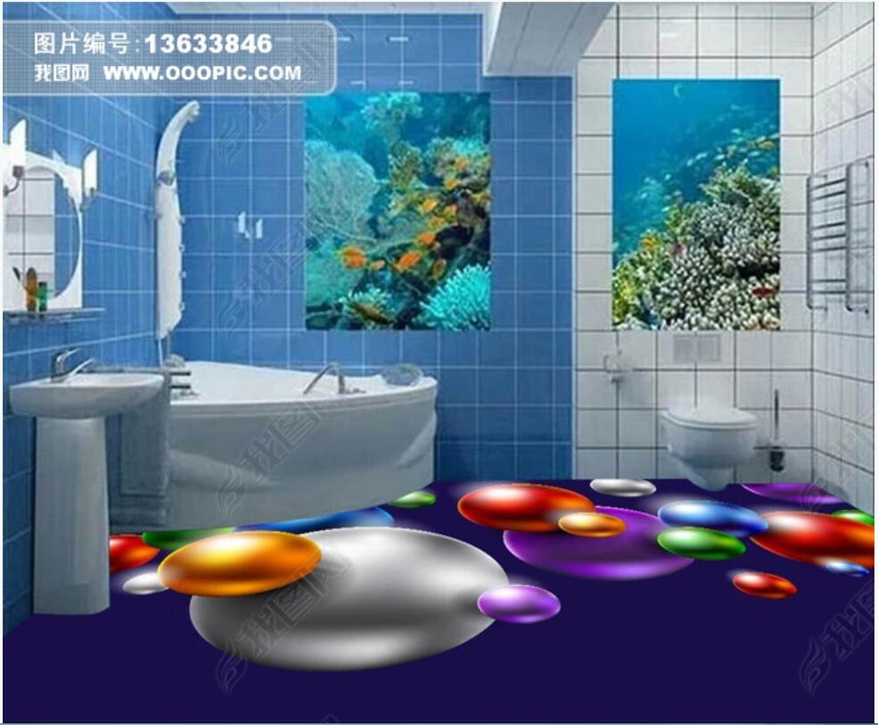 

3d pvc flooring custom photo Dynamic three-dimensional spherical floor Self-adhesive Decoration wall sticker 3d wall murals wallpaper, Picture shows