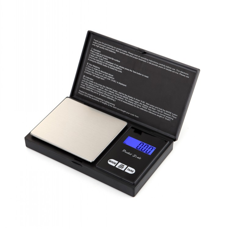 

200g x 0.01g Black Pocket Size Electronic LCD Digital Personal Precision Jewelry Scale, Diamond Gold Balance Weight Scales