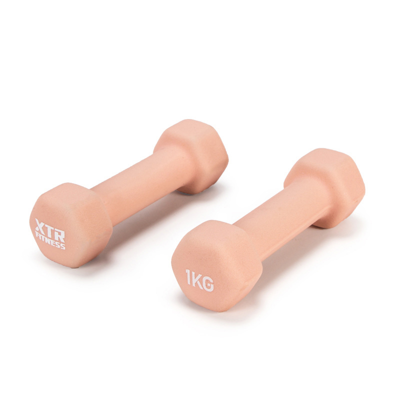 

Candy lovely lady dumbbell household children fitness portable 4kg pair of dumbbell Yoga slim arm fitness equipment, Red