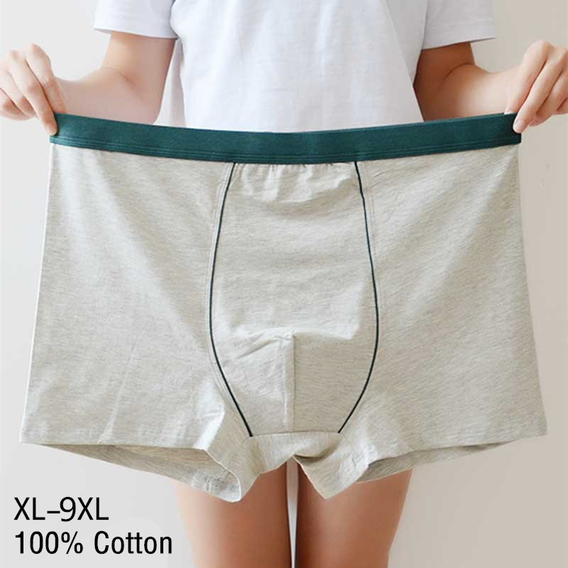 

4pcs/lot 9XL 8XL 7XL Male Boxer For Man Men Underwear Cotton Mens Underware Breathable Seamless Underpants Sexy Family Panties, 2 black 2 blue