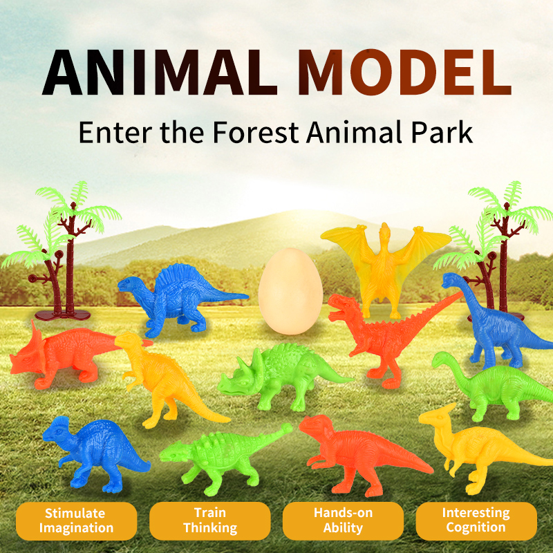 small plastic forest animals