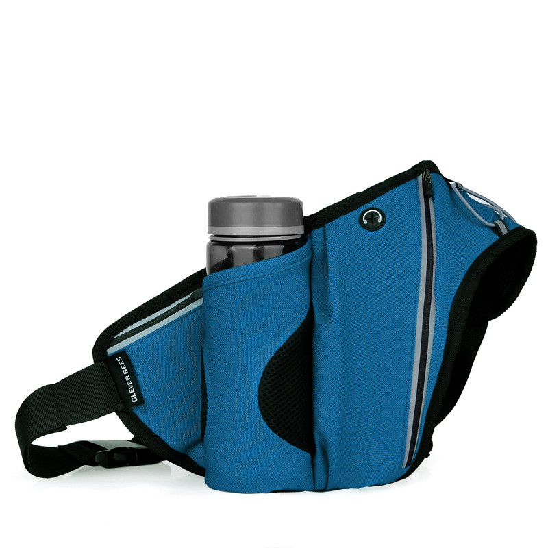 

Running Waist Bags Women Men Multifunction Wasit Bag with Bottle Holder Chest Bag Shoulder For Hiking Running Cycling, Black