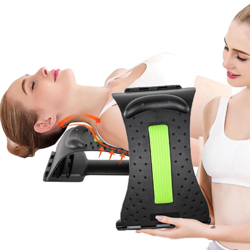 

Back Stretcher Massager Acupuncture Device Relieves Back Pain, Neck Stretcher Relieves Neck Shoulder Pain, Aid Relaxation