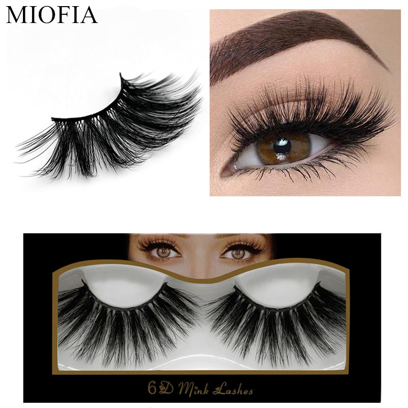 

1 pair of 25mm mink lashes Naturally dense 6D false eyelashes 6D three-dimensional eyelash extension effect