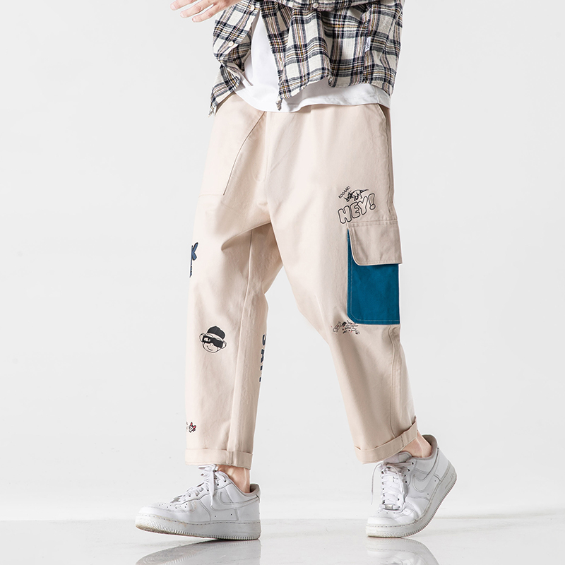 

HIP HOP Harem 2020 Spring Autumn Black GREEN Men Pants Fashions Joggers Casual Sweatpants Track Men'S Sweat Trouser, K61 1