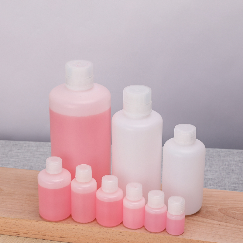 

Empty HDPE plastic bottle narrow neck cosmetic Lotion Essential oil packaging container Refillable bottles 1PCS